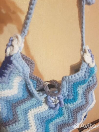 Новая вязаная женская сумка ручной работы