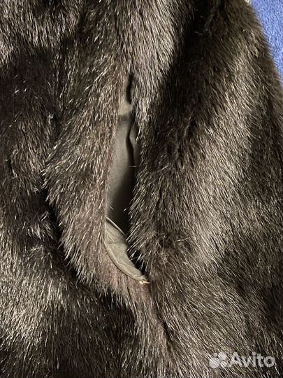 Шуба норковая с капюшоном 46 48