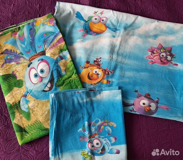 Постельное белье Смешарики, 1-сп