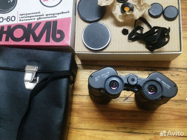Бинокль бпц 20Х60, tento, СССР, клипсы ремешка