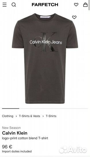 Футболка Calvin Klein jeans. Люкс. Модель 2024г