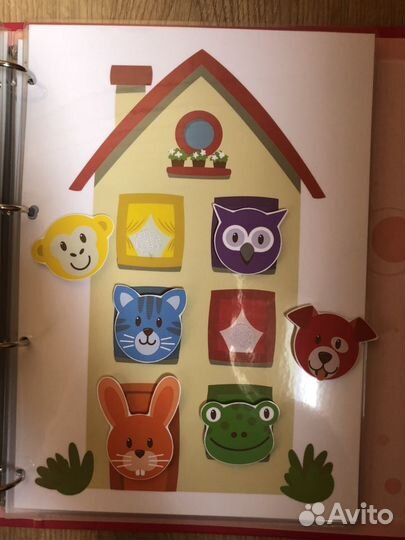 Игровой альбом на липучках Бизиборд