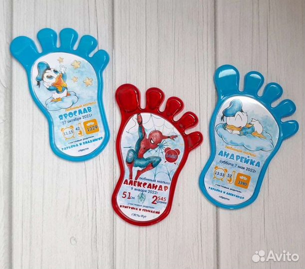 Магнит на холодильник с метрикой