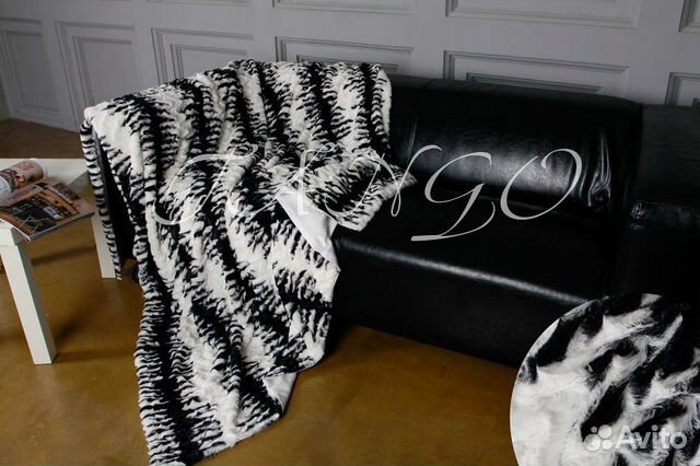 Покрывало Tango Zoo шиншилла 240х260см. меховое