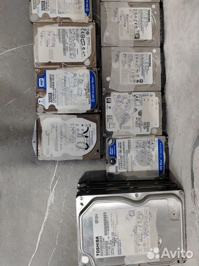 Жёсткие диски 1000/750/500/320/250