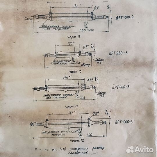 Лампа бактерицидная дрт 1000