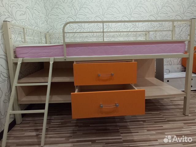 Металлическая Кровать-чердак Севилья