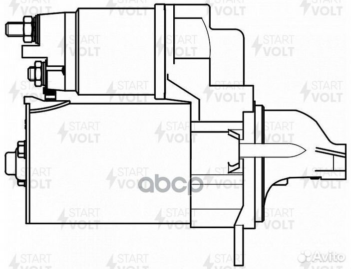 Стартер для а/м Opel Astra H (04) /Corsa D (06)