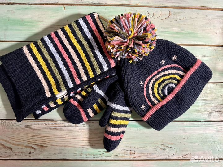 Шапка варежки шарф Next новые 3-4 года