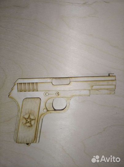 Пистолет тт фанерный, резинкострел