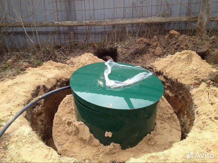 Септик из бетонных колец под ключ