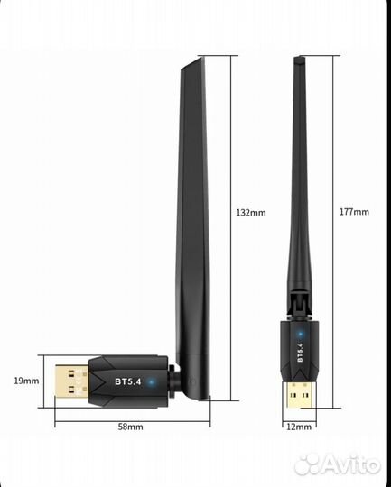 Bluetooth 5.4 адаптер для разных устройств