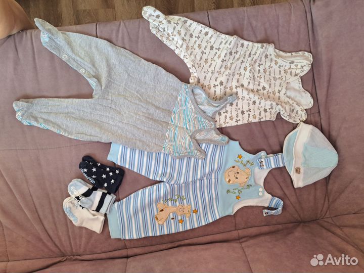 Пакет вещей на мальчика 68 74 размер