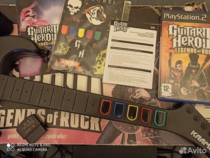 Sony playstation 2 +guitar hero 3