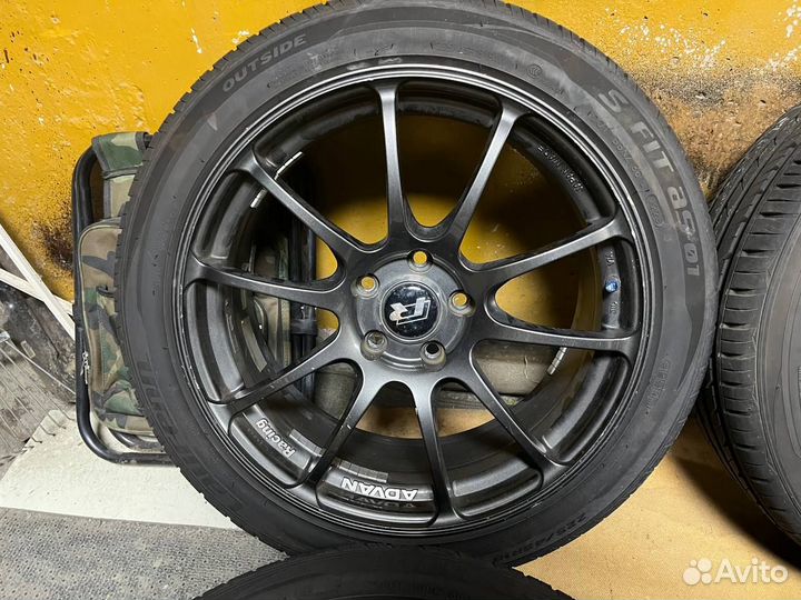 Диски Advan Racing RZ R18 5X112 оригинал + резина