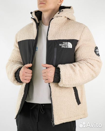 Куртка мужская барашек The North Face (3807) (XXL, Бежевый)