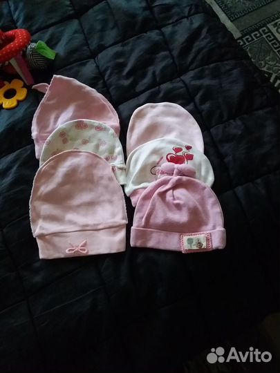 Шапочки для новорожденных