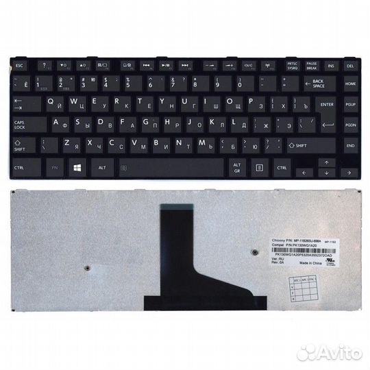 Клавиатура для ноутбука Toshiba Satellite C40 черн