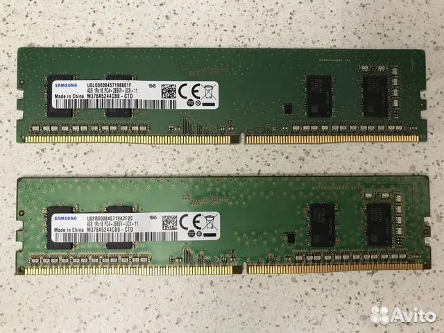 Озу Samsung m378a5244cb0 8GB (4+4) 2666