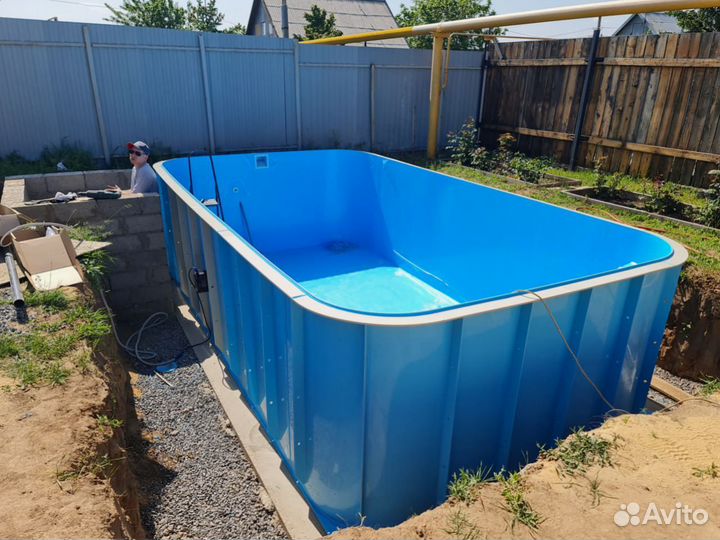 Купель квадратная с установкой 1700х1500х1500мм