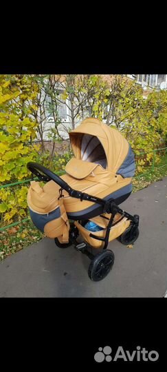 Коляска 2 в 1 эко кожа