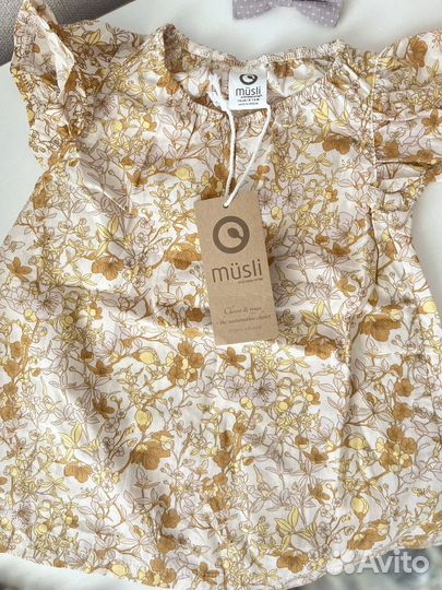 Платье для девочки 74 musli by green cotton