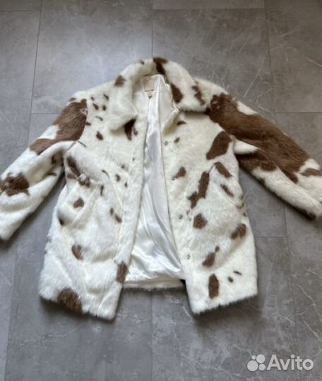 Шуба hm коровий принт