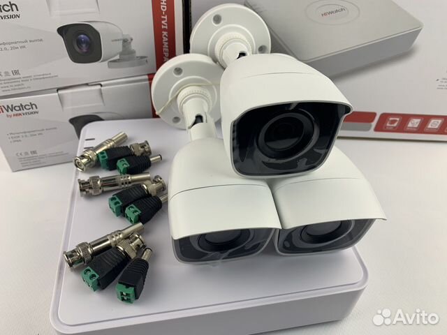 Видеонаблюдение комплект 3 кам. FullHD