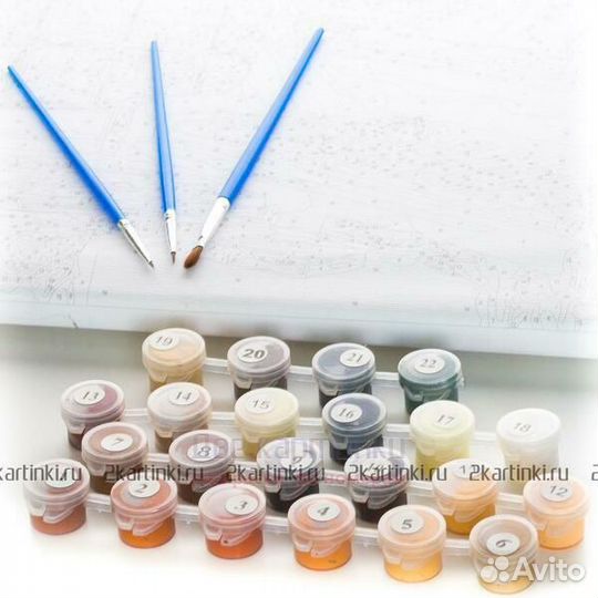 Картина по номерам 40x50 Нежный поцелуй в крепких