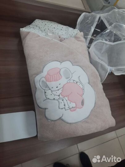 Одеяло конверт на выписку для девочки