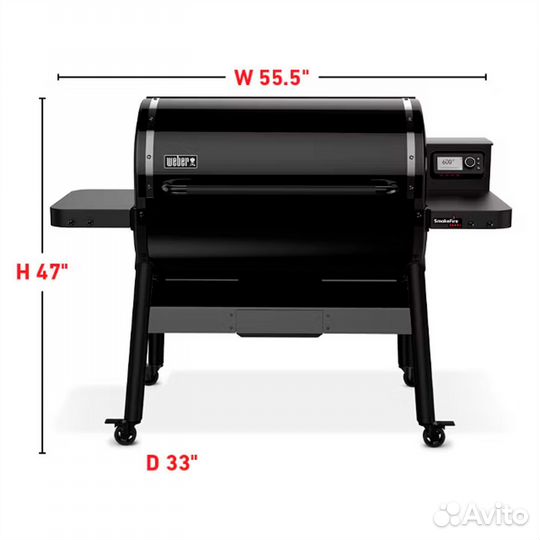 Гриль пеллетный Weber SmokeFire Sear+ ELX6 черный