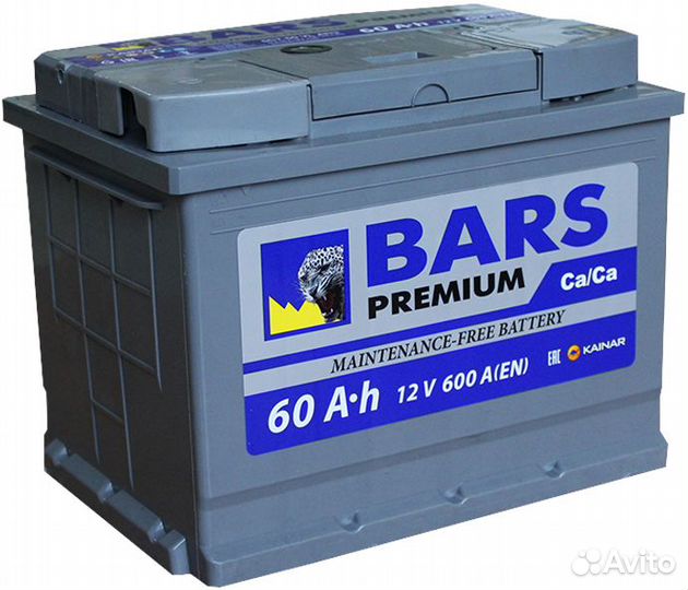 Bars premium 6ст- 60 аккумулятор