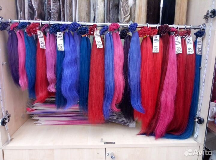 Канекалон,косички,цветные пряди,стразы на леске