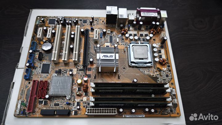 Материнская плата Asus p5b с процессором и озу