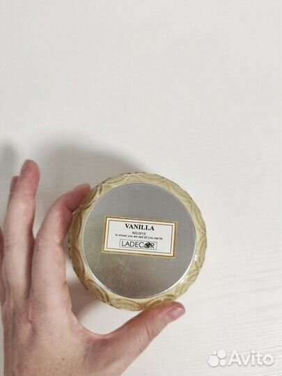 Ароматическая свеча ваниль