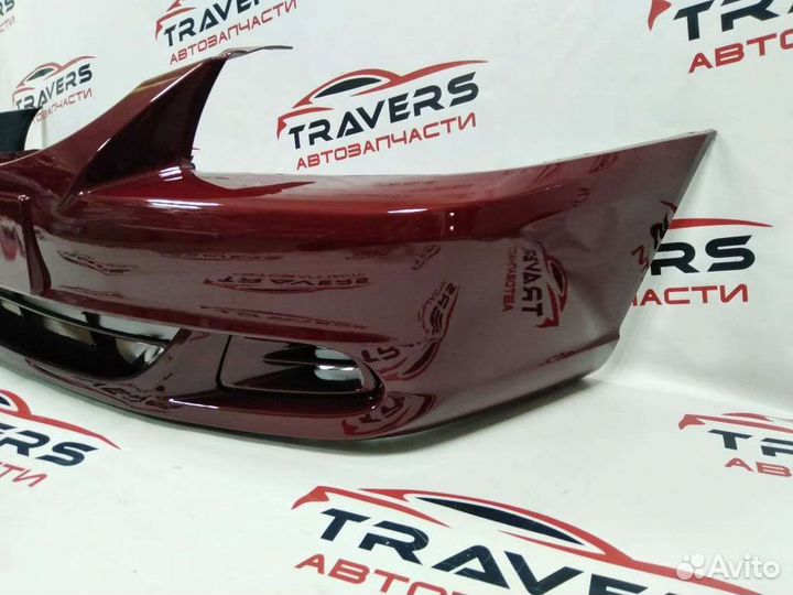 Бампер передний в цвет hyundai accent/Малина