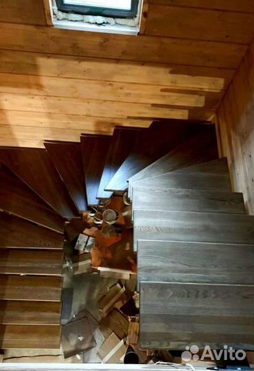 Облицовка ступеней породами дерева