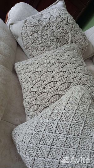 Подушки ручной работы. Комплект 