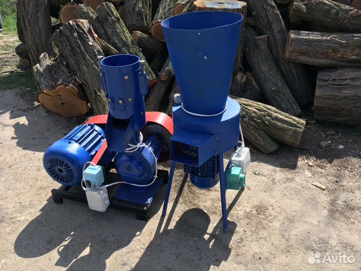 Комплект гранулятор + сенорезка