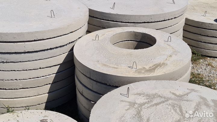 Бетонные плиты и днища к колодцу пп20-1