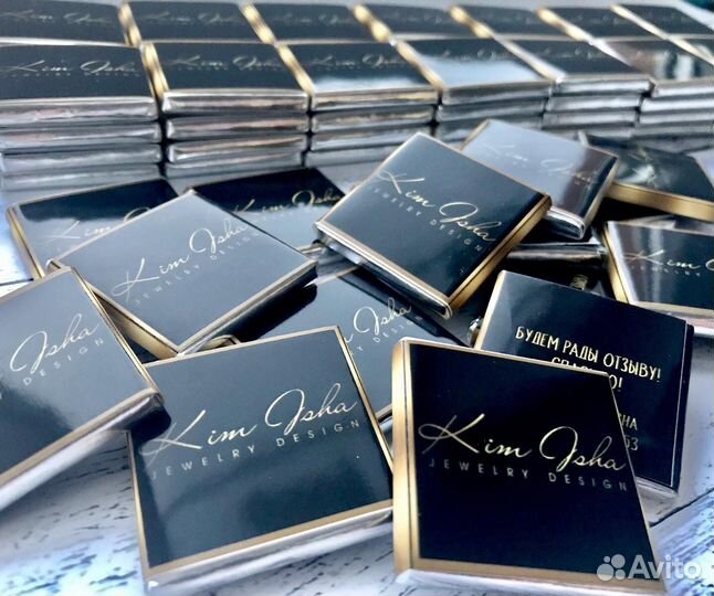 Брендированный шоколад с лого, фото