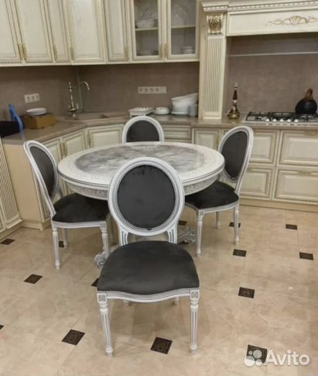 Обеденная группа стол и стулья премиум качества