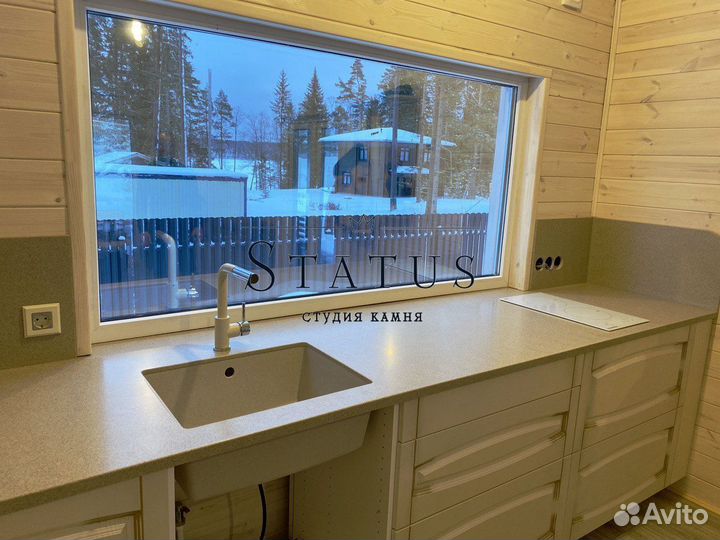 Столешница под раковину из акрила