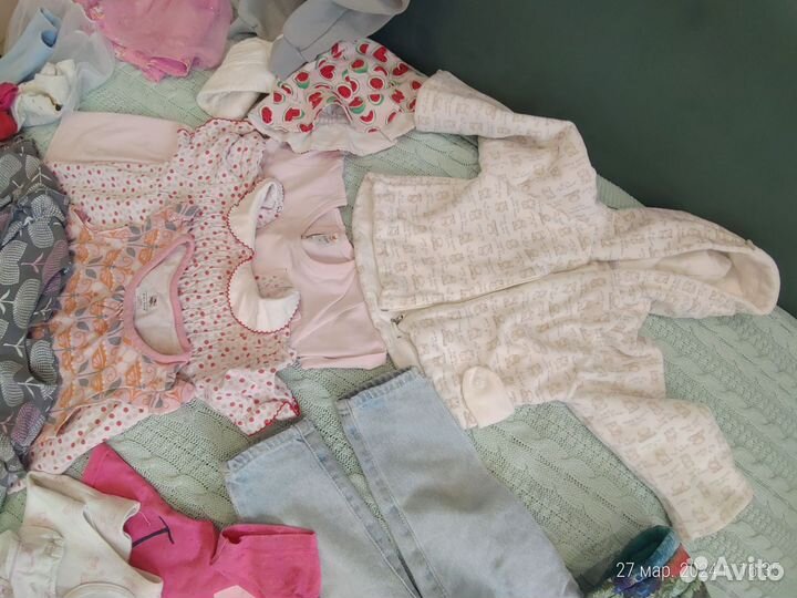 Одежда для девочки пакетом 74 80 86