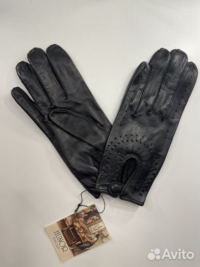Перчатки женские кожаные