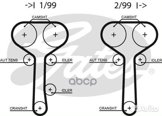 Ремень грм 5508XS Gates