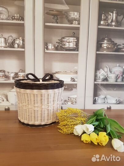 Плетёные корзины и подносы ручной работы