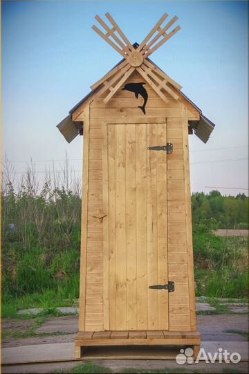 Дачный туалет деревянный PRO884