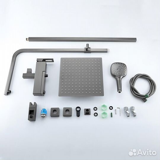 Душевая стойка gappo 2417-9 оружейная сталь