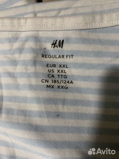 Майки мужские 2 шт,H&M комплект 64/66